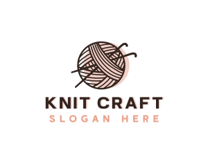 Knitting Yarn Thread logo design