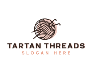 Knitting Yarn Thread logo design