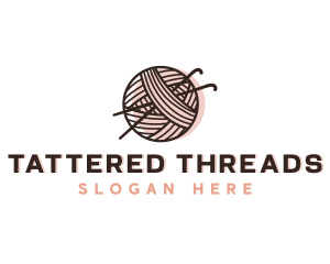 Knitting Yarn Thread logo design