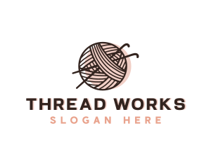 Knitting Yarn Thread logo design