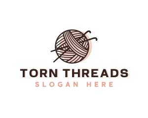 Knitting Yarn Thread logo design