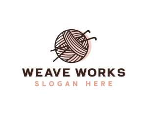 Knitting Yarn Thread logo design