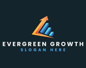 Arrow Graph Growth logo design