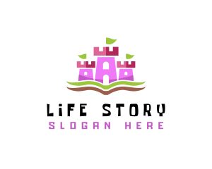 Book Story Castle logo design