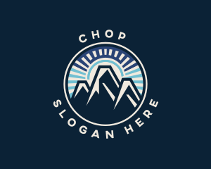 Mountain Hiking Trekking Logo