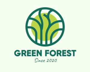 Green Eco Forest logo design