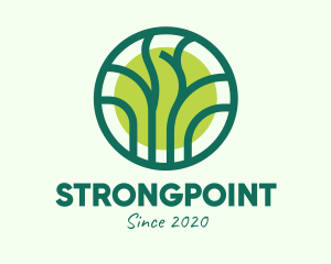 Crops - Green Eco Forest logo design