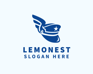 Logistics - Aviation Pilot Cap logo design