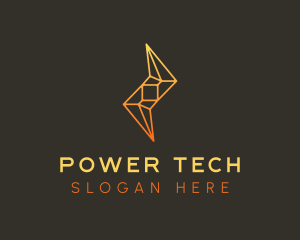 Electric Tech Lightning  logo design