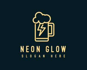 Neon - Neon Beer Thunder Mug logo design