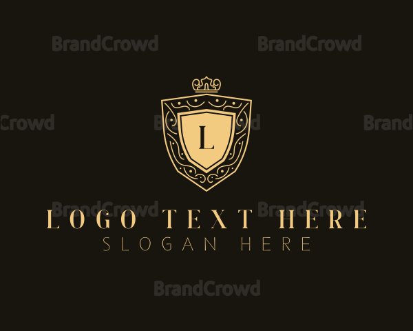 Luxury Crown Shield Logo