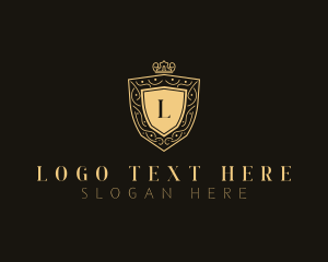 Events - Luxury Crown Shield logo design