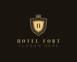 Luxury Crown Shield logo design