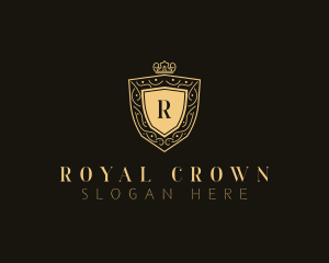 Luxury Crown Shield logo design