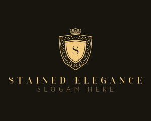 Luxury Crown Shield logo design