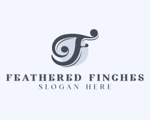 Professional Suit Tailoring Letter F  logo design