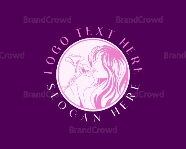 Flower Girl Glam Salon Logo