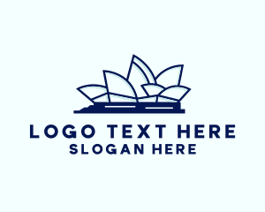 Travel Destination - Opera House Landmark logo design