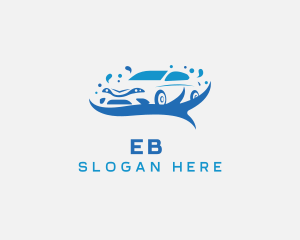 Water Splash Car Washing  Logo