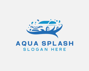 Water Splash Car Washing  logo design