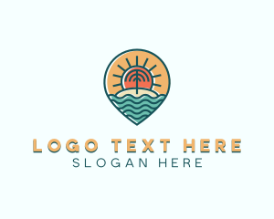 Locator - Adventure Location Pin logo design