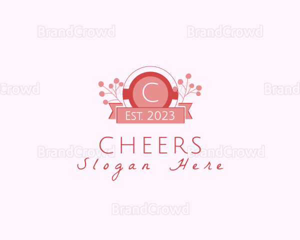 Elegant Floral Cosmetics Boutique Logo