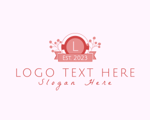 Fashion - Elegant Floral Cosmetics Boutique logo design