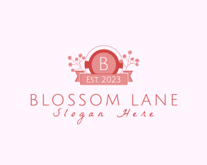 Elegant Floral Cosmetics Boutique logo design