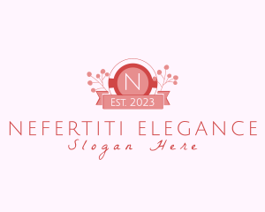 Elegant Floral Cosmetics Boutique logo design