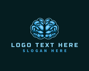 Ai - Digital Brain Tech logo design