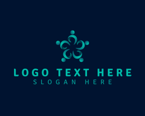 Abstract - Human People Peer logo design