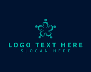 Crowd - Human People Peer logo design