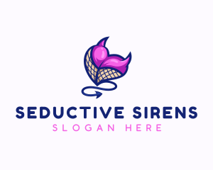 Seductive Lingerie Devil  logo design