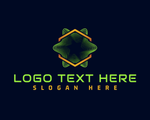 Electronic - Digital Cyber Wave logo design