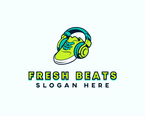 Hip Hop - Hip Hop Headset Sneakers logo design