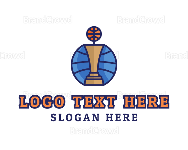 Basketball Tournament Competition Trophy Logo