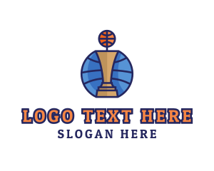 Sports Center - Basketball Tournament Competition Trophy logo design