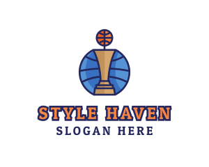 Basketball Tournament Competition Trophy Logo