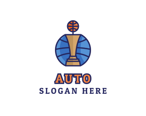 Basketball Tournament Competition Trophy Logo