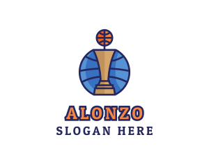 Basketball Tournament Competition Trophy logo design