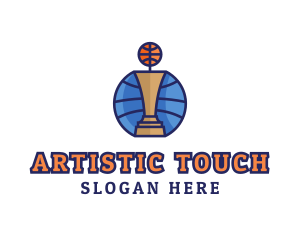 Basketball Tournament Competition Trophy logo design