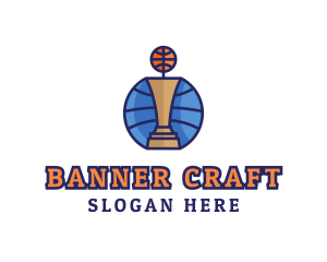 Basketball Tournament Competition Trophy logo design