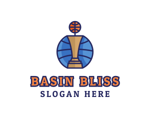 Basketball Tournament Competition Trophy logo design