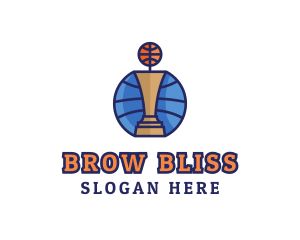 Basketball Tournament Competition Trophy logo design