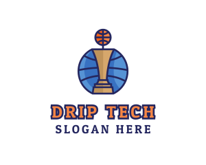 Basketball Tournament Competition Trophy logo design