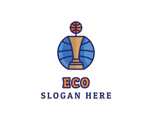 Basketball Tournament Competition Trophy logo design