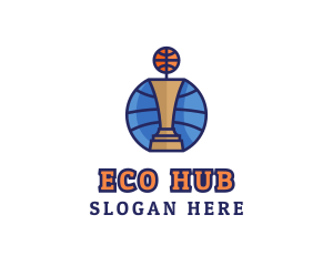 Basketball Tournament Competition Trophy logo design