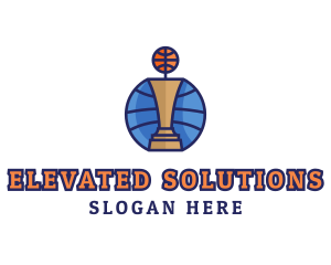 Basketball Tournament Competition Trophy logo design