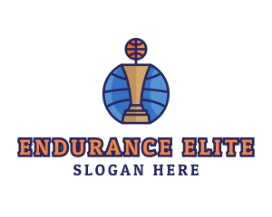 Basketball Tournament Competition Trophy logo design