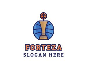 Basketball Tournament Competition Trophy logo design